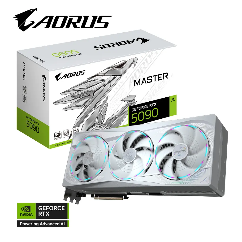 Відеокарта GIGABYTE GeForce RTX5090 32GB MASTER ICE (GV-N5090AORUSM ICE-32GD) - фото 11