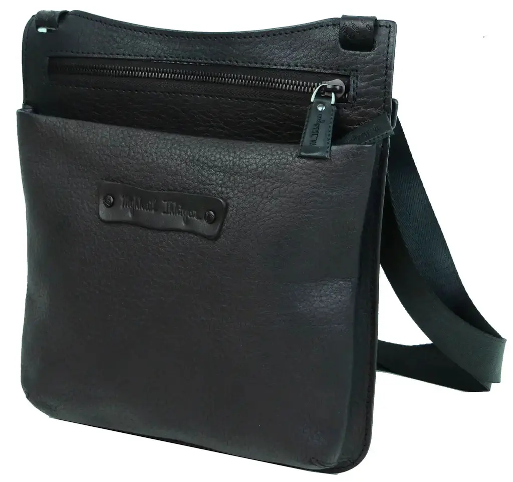 Сумка чоловіча Mykhail Ikhtyar 24х26х3 см Чорний (45041 New black) - фото 3