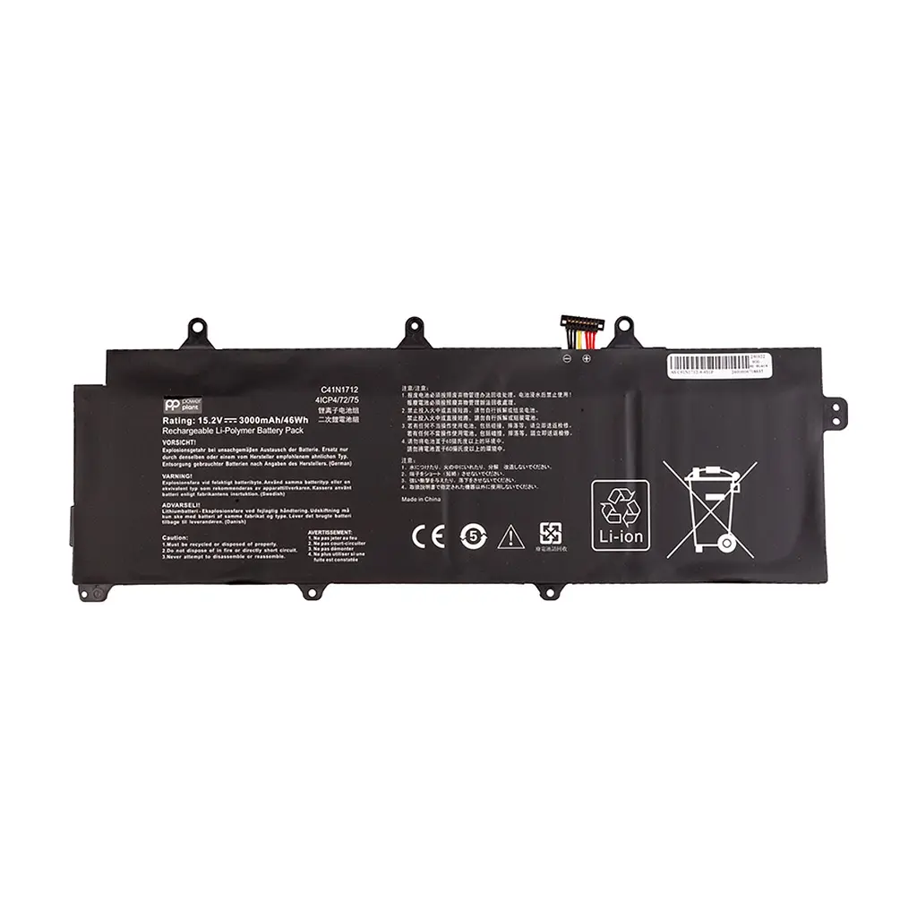 Акумулятор до ноутбука ASUS ROG Zephyrus (C41N1712) 15.2V 3000mAh PowerPlant (NB431908)