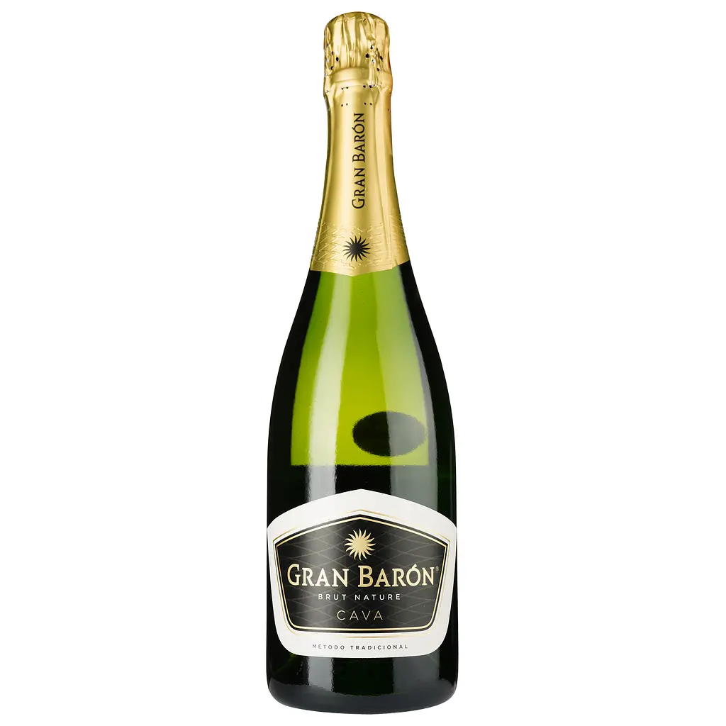 Уцінка. Вино ігристе Gran Baron Cava Brut Nature, біле, брют натюр, 11,5%, 0,75 л (718567)