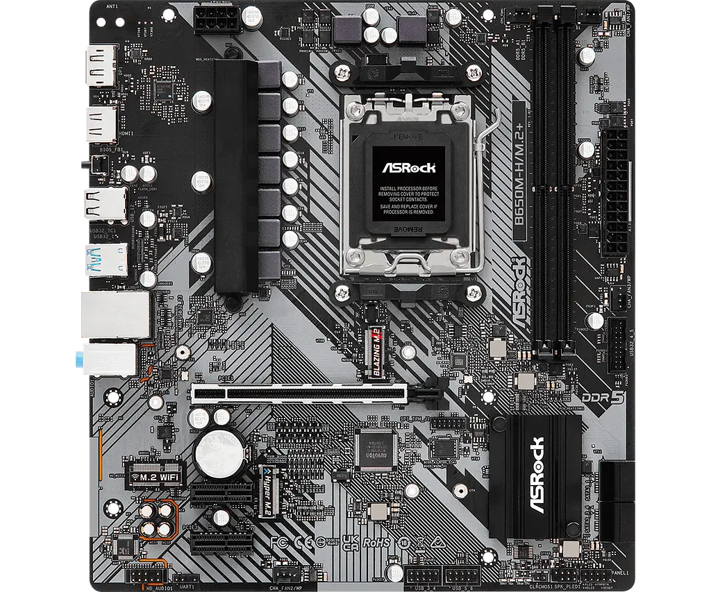 Материнська плата ASRock B650M-H/M.2+ Socket AM5 (B650M-H/M.2+) - фото 2