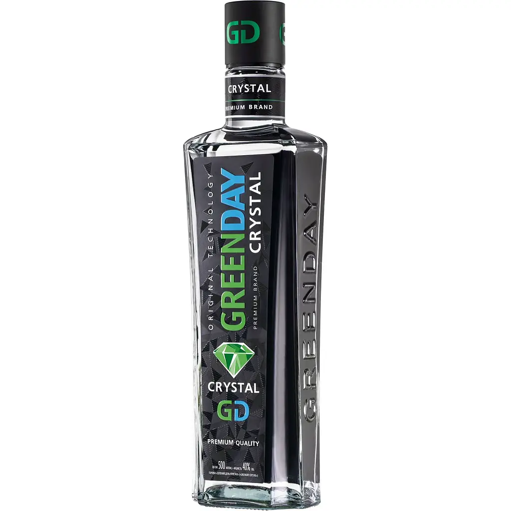 Уцінка. Горілка Green Day Crystal 40% 0.5 л