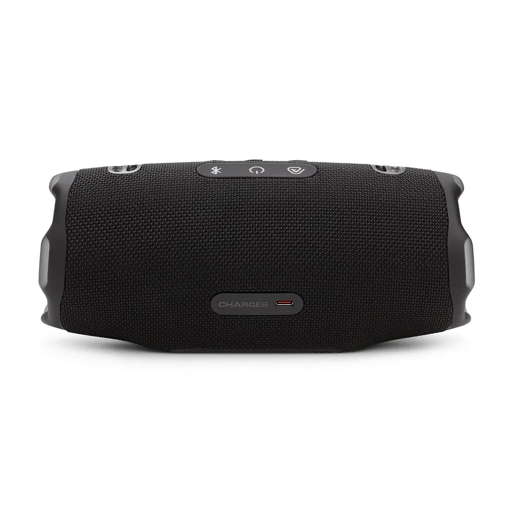 Колонка портативна 2.0 JBL Charge 6, Black, 45 Вт (30Вт + 15Вт), Bluetooth 5.1, IP67, технологія PartyBoost, USB Type-C, аккумулятор 4722 mAh (JBLCHARGE6BLK) - фото 4