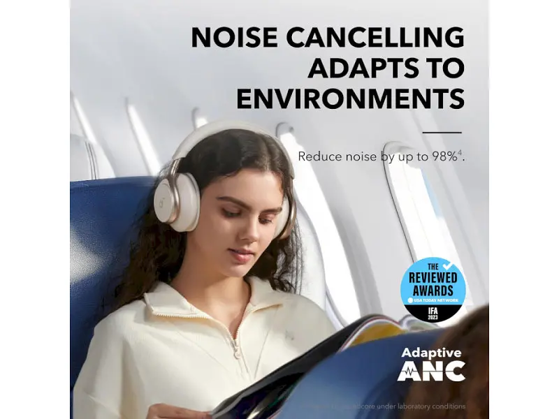 Навушники з мікрофоном ANKER SoundCore Space One Latte Cream (A3035G21) - фото 9