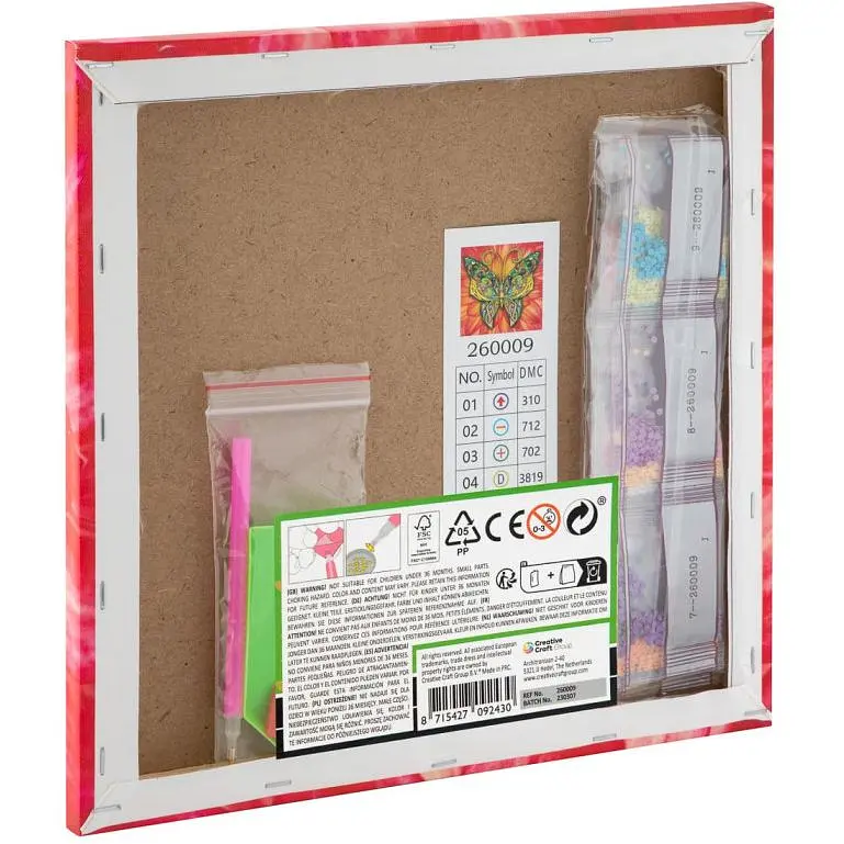 Алмазна картина-мозаїка Grafix Метелик 30х30 см (260009) - фото 4