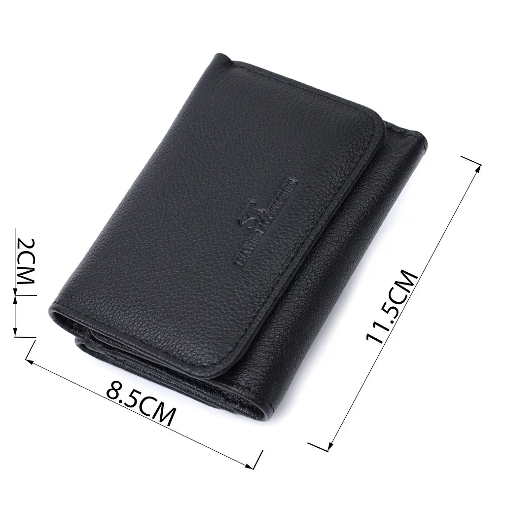 Красиве жіноче портмоне з монетницею з натуральної шкіри ST Leather 22728 чорне - фото 7