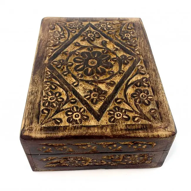 Шкатулка из мангового дерева 17.5х11.5х6 см - фото 4