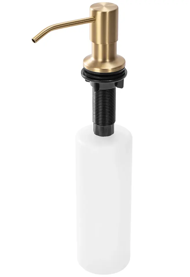 Встраиваемый диспенсер для жидкости Rea 250 мл brushed gold BAT-08001, Золотой - фото 2