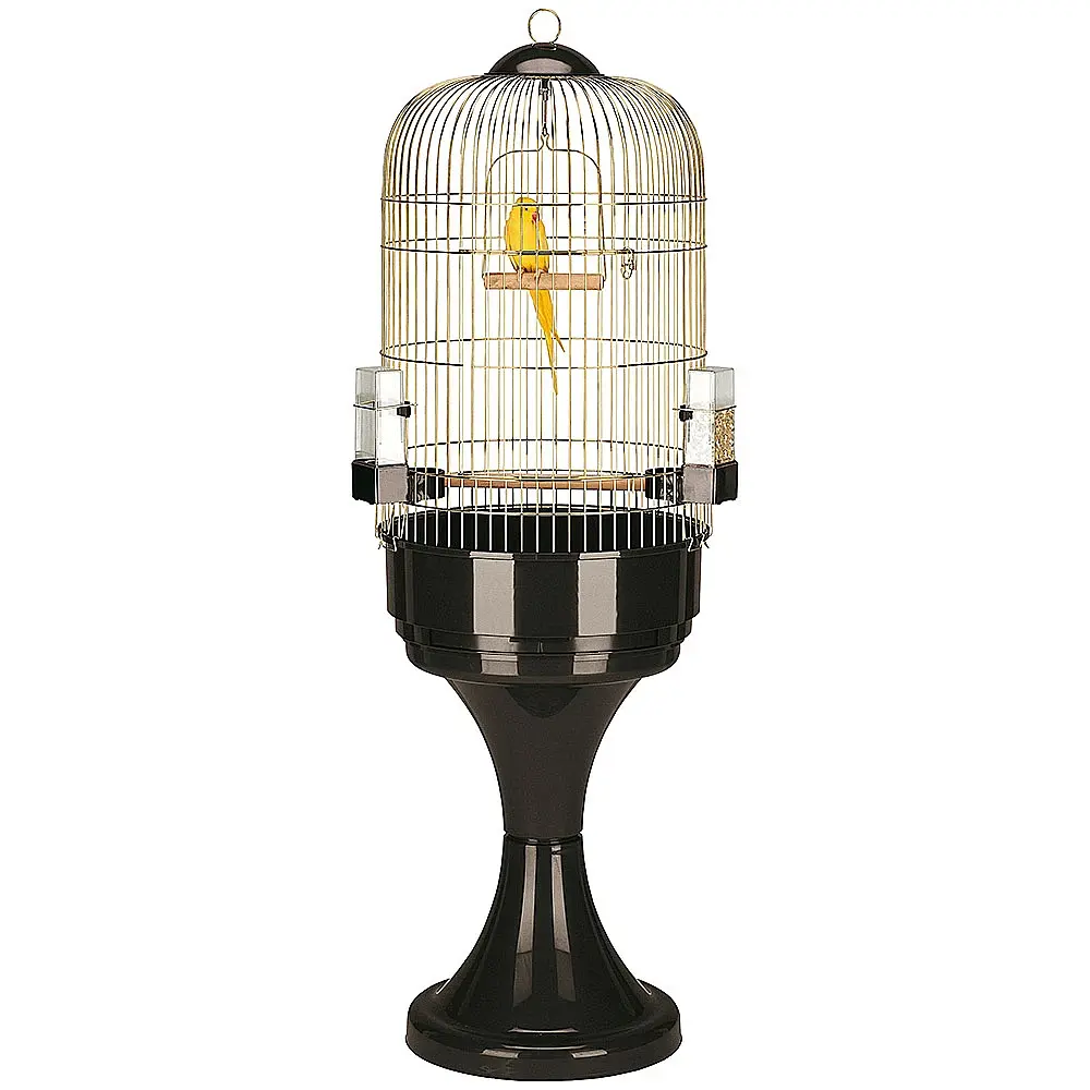 Клітка для середніх та великих птахів Ferplast Max 6 Antique Brass коричнева Ø53x165 см 55025502 - фото 10