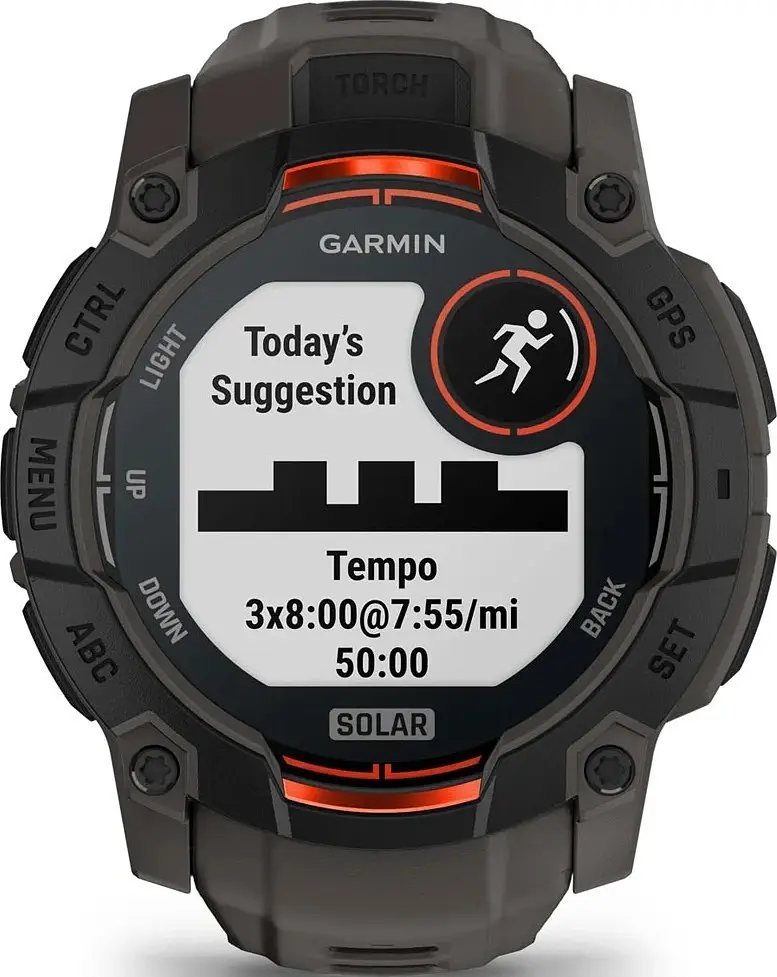Смарт-годинник Garmin Instinct 3 50mm Solar Black with Charcoal Band (010-02935-00/40) - фото 4