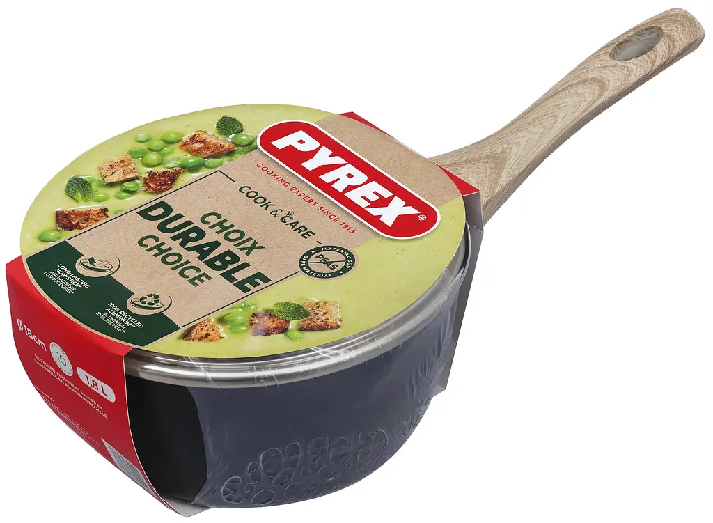 Ковш Pyrex Cook&Care 18 см индукция с крышкой (CR18AP6/8044) - фото 5