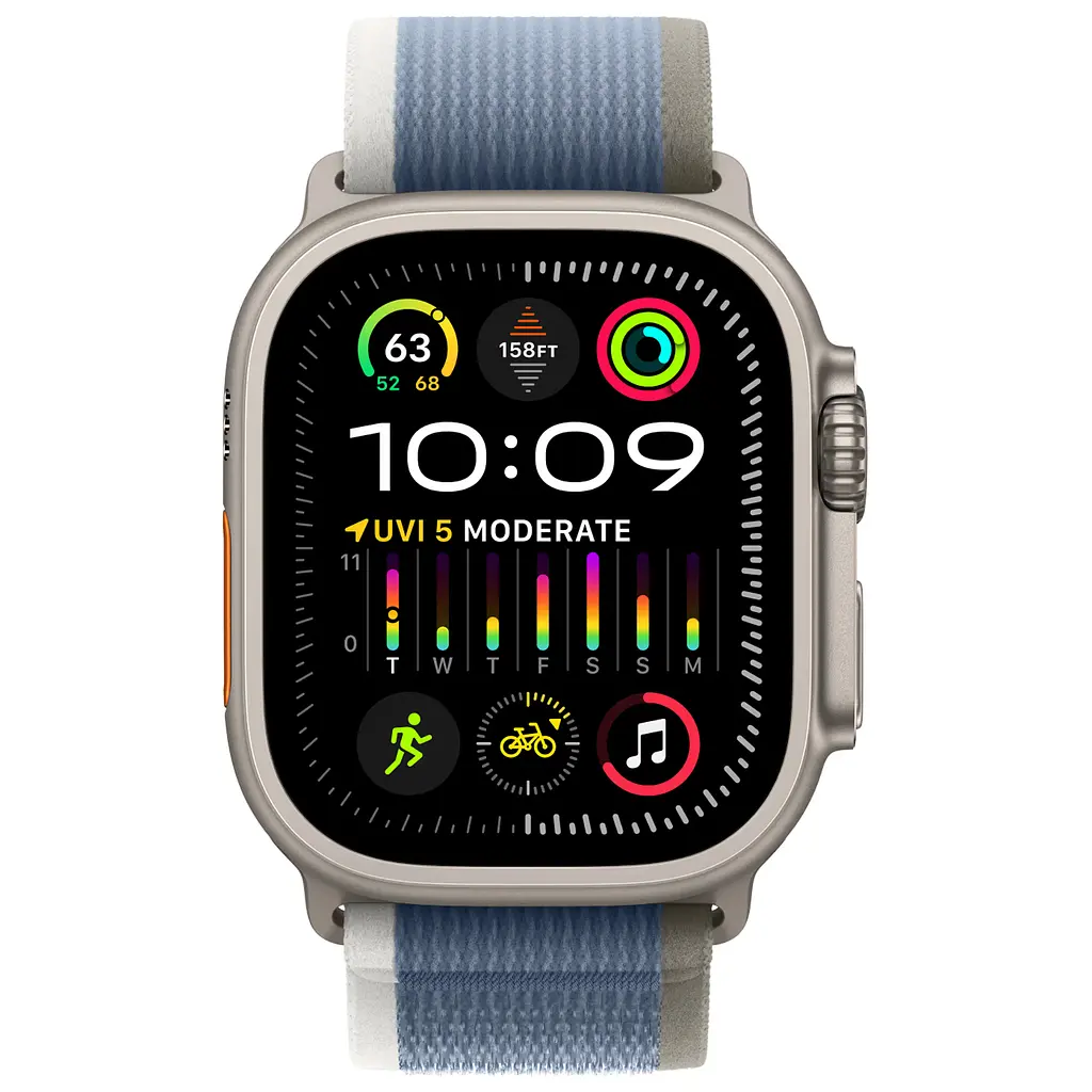 Ремінець нейлоновий для смарт-годинника Garmin 42,44,45,46,49 mm, Trail, синій, тканинний ремінець з регулятором довжини, на липучці, сумісний зі смарт-годинниками Garmin, ArmorStandart (ARM74230) - фото 2