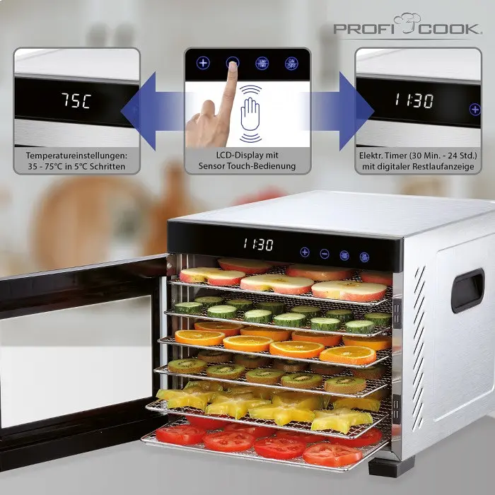 Сушка для овочів та фруктів Profi Cook PC-DR 1218 - фото 8