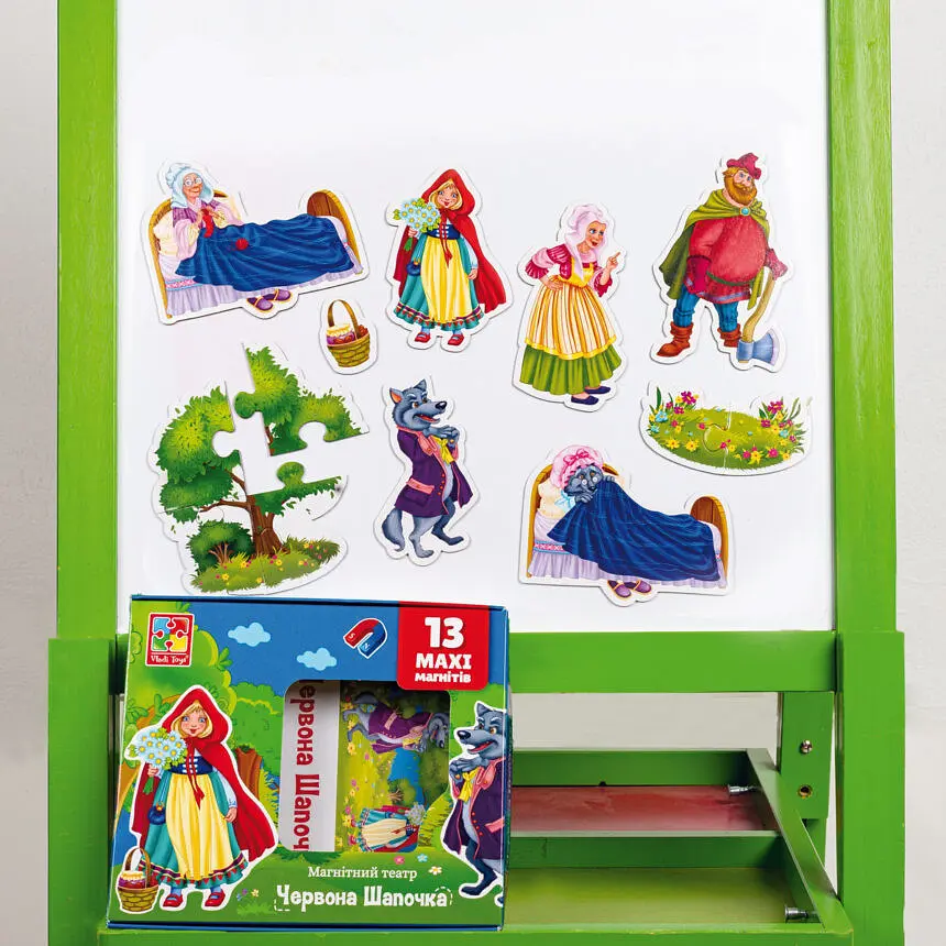 Настільна гра магнітний театр "Червона шапочка" Vladi Toys VT3206-52 Укр - фото 3