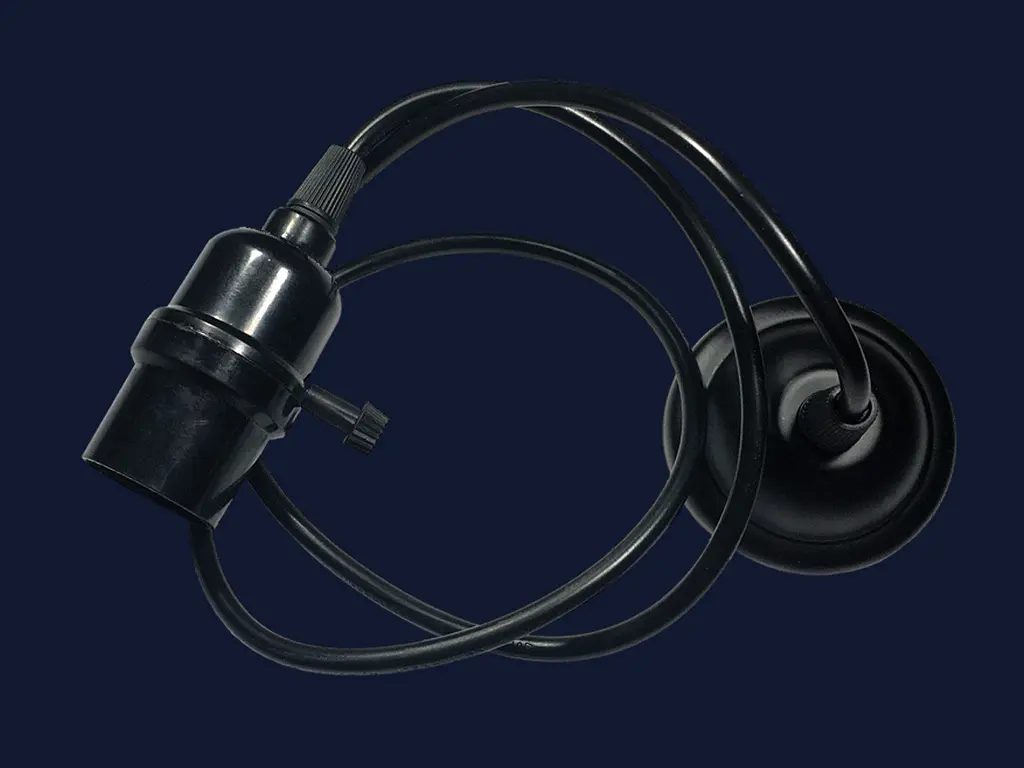 Подвесной светильник Levistella AMP38001-1, E27, Черный металл, 1 м, современный стиль для дома - фото 2