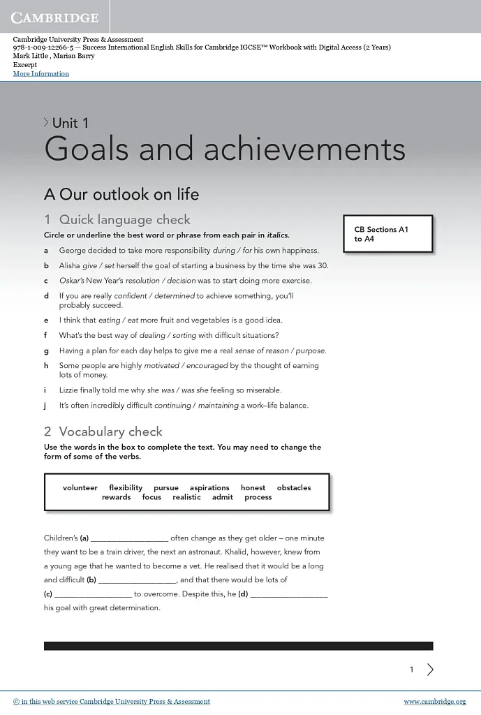 Success International English Skills for Cambridge IGCSE Workbook with Digital Access (2 Years) - Mark Little - фото 2