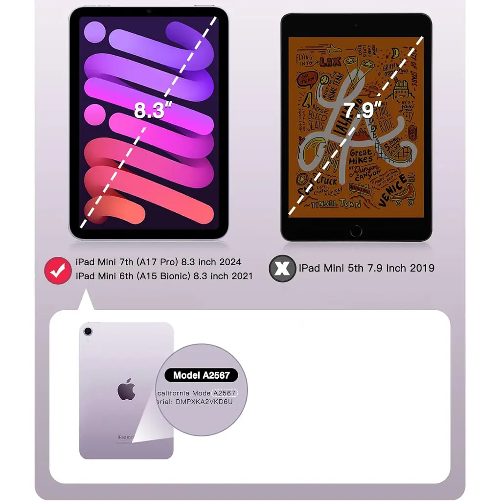 Чохол до планшета BeCover Tri Fold Hard Apple iPad Mini 7 2024 Dark Green (712451) - фото 9