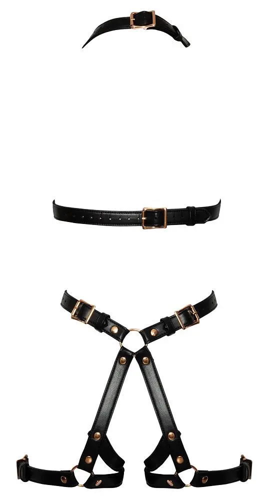 Боді Bad Kitty Naughty Toys Harness L/XL чорний - фото 2