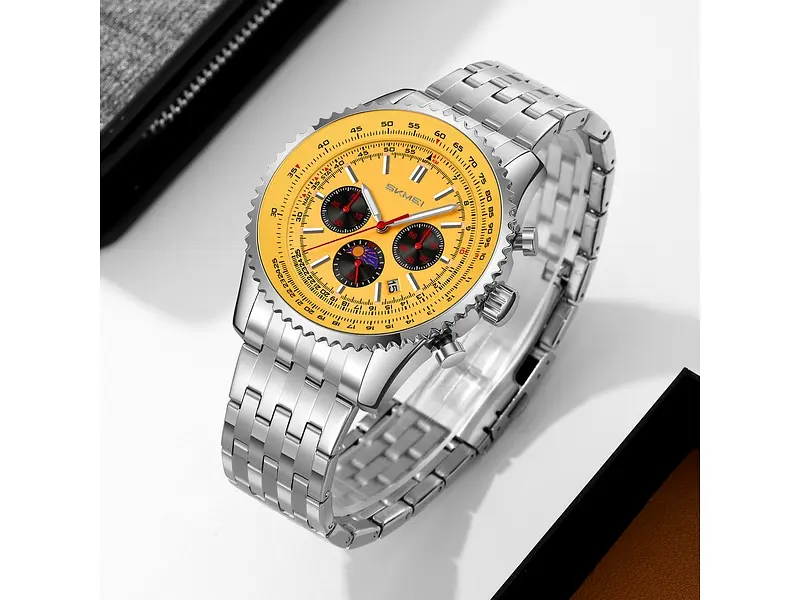Чоловічий наручний годинник 9348GD Gold Skmei acs0030887 - фото 4