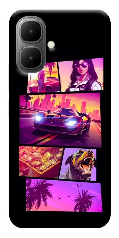 TPU чохол Demsky GTA vibes для Infinix Smart 10