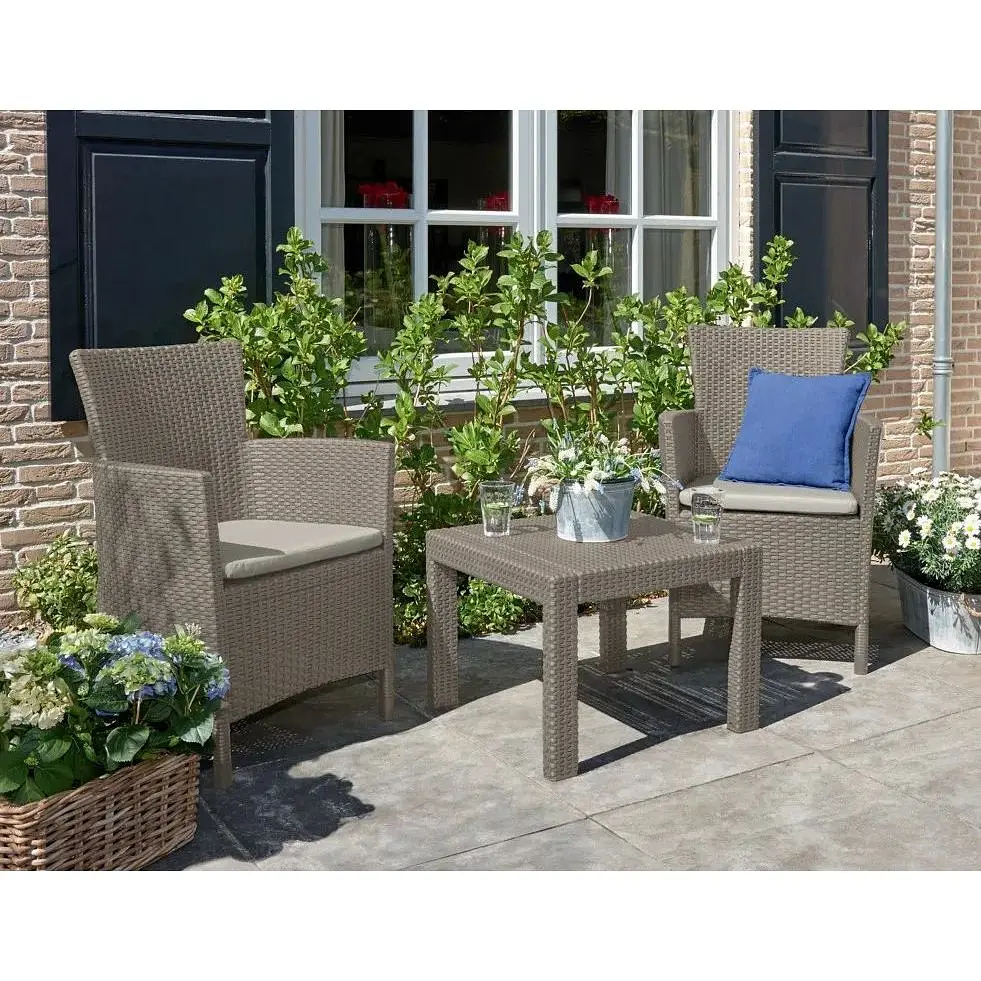 Комплект садових меблів Allibert Keter Rosario balcony set капучіно - пісок - фото 3