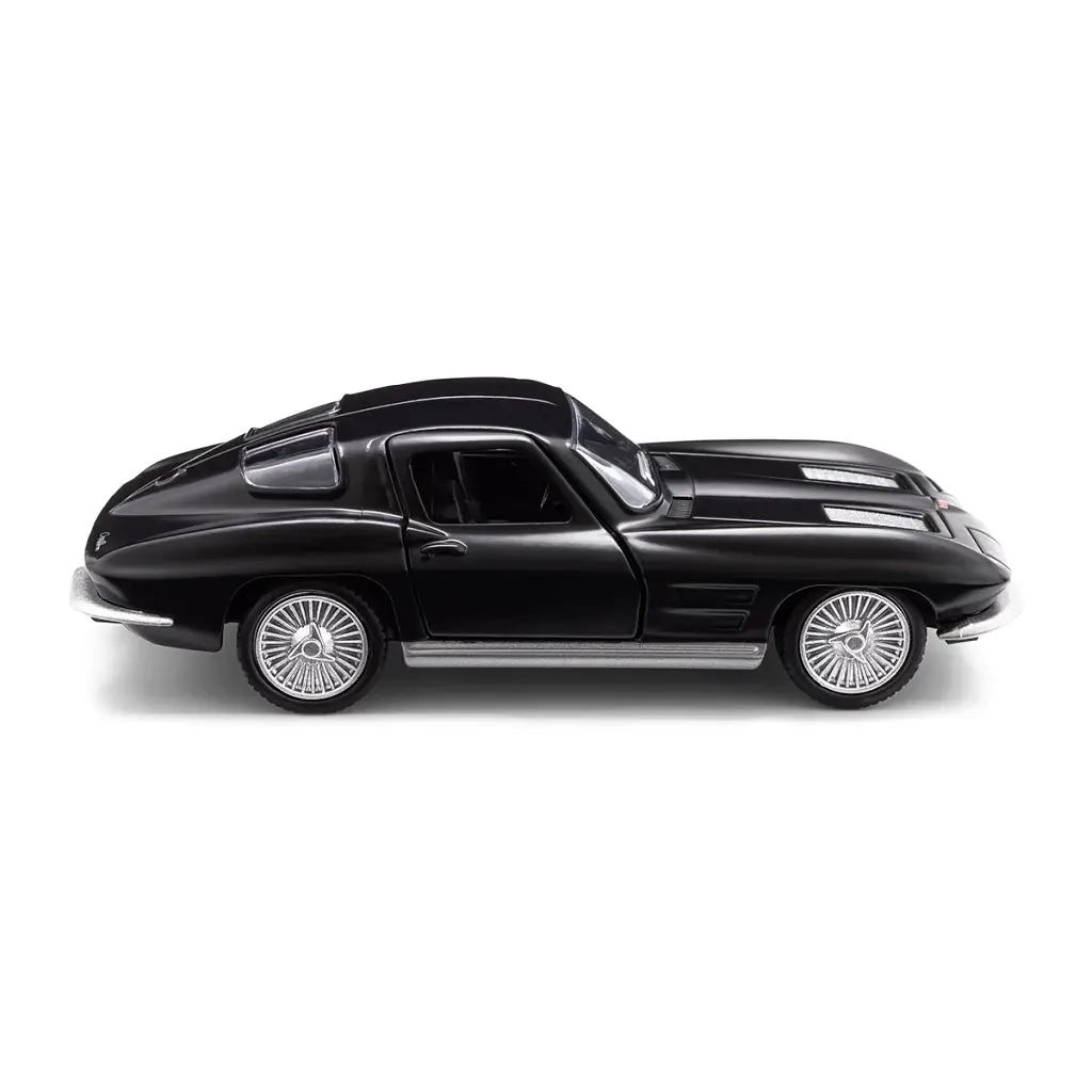 Автомодель - CHEVROLET CORVETTE SPLIT WINDOW 1963 (матовий чорний) - фото 12