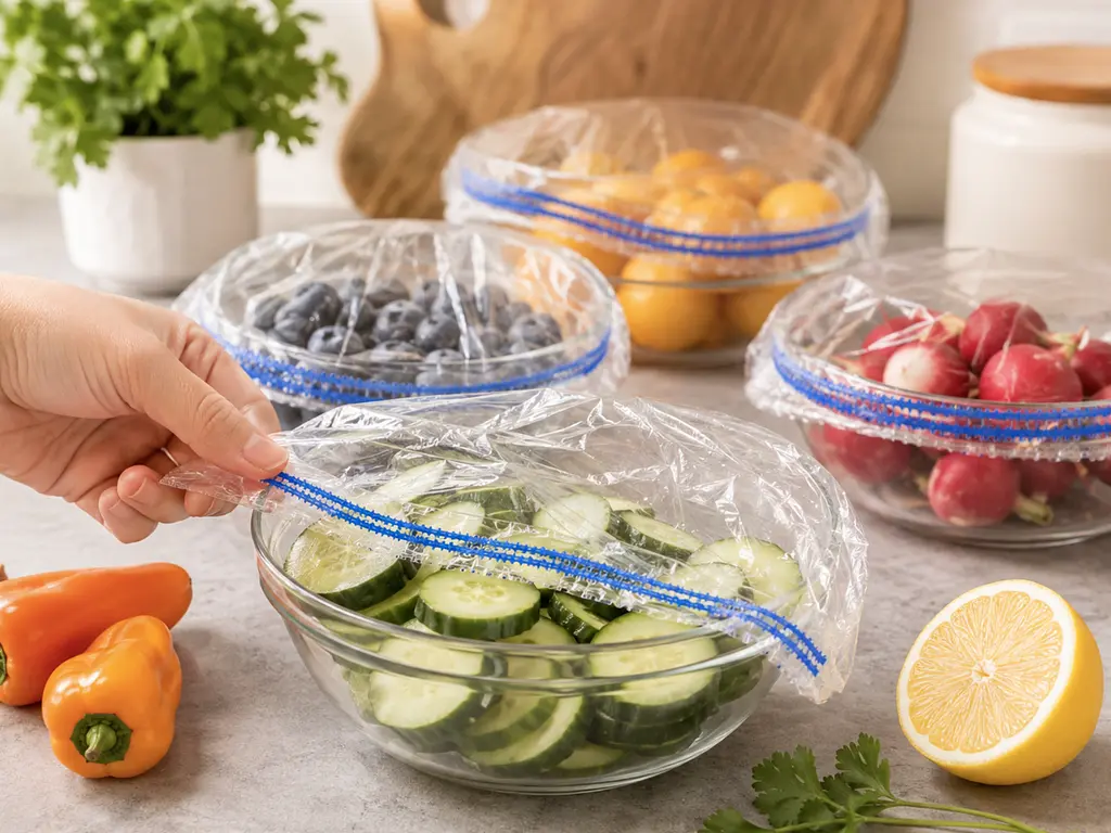 Пакети для зберігання продуктів на гумці, 100 шт. - фото 5