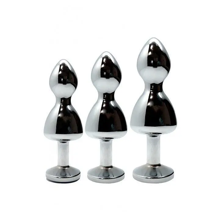 Металева анальна пробка Wooomy Lollypop Double Ball Metal Plug Red M, діаметр 3,1 см, довжина 9,4 см - фото 4