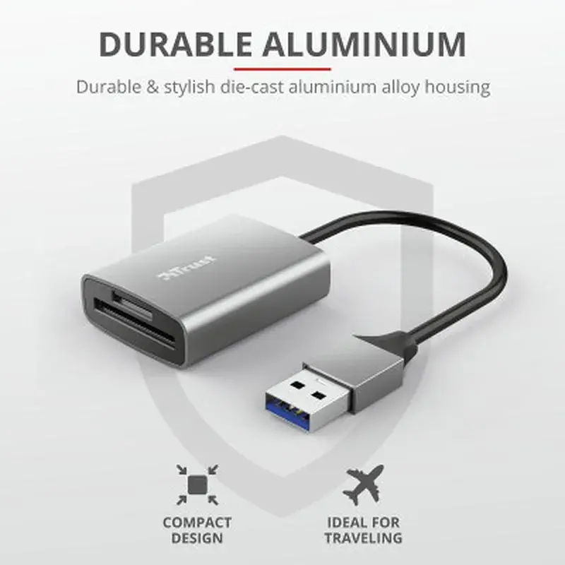 Зчитувач флеш-карт Trust Dalyx Fast USB 3.2 Card reader (24135) - фото 9