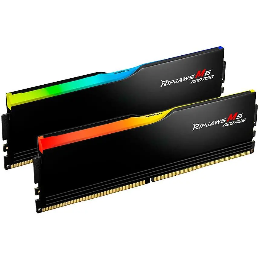 Модуль памяти G.Skill DDR5 32GB (2x16) Ripjaws M5 Neo 6000Mhz RGB Black AMD EXPO (F5-6000J2836G16GX2-RM5NRK) - фото 2