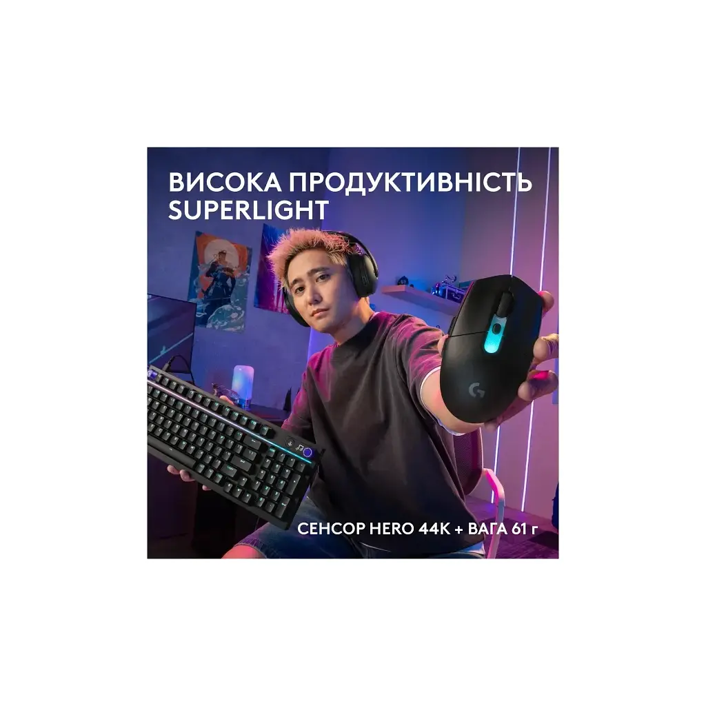 Мишка Logitech G305 X Superlight Wireless Black (910-007739) - фото 4