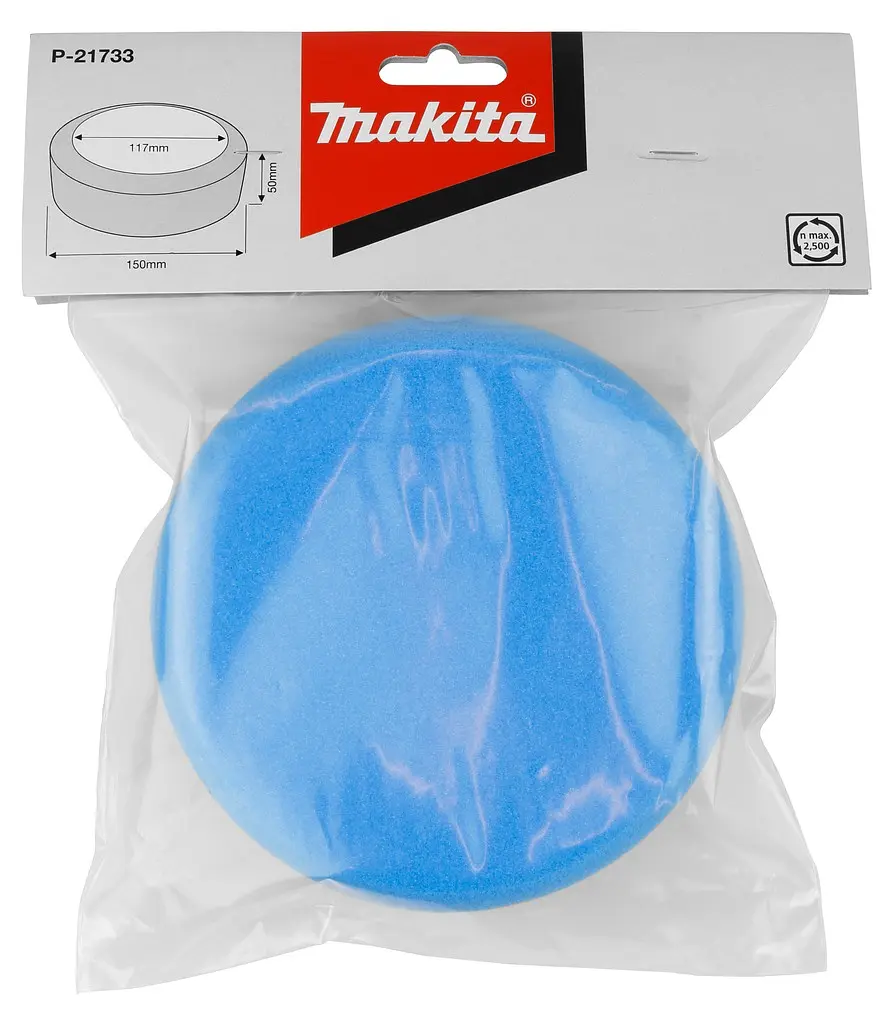 Диск полірувальний губчатий 150 мм для Makita PV7000C, 9227CB, 9237CB, SA7000C, PV001G (P-21733) - фото 3