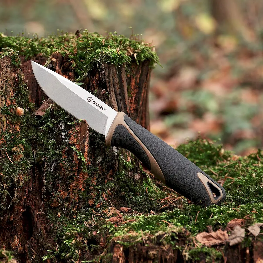 Ніж Ganzo G807-DY з ножнами бежевий - фото 7