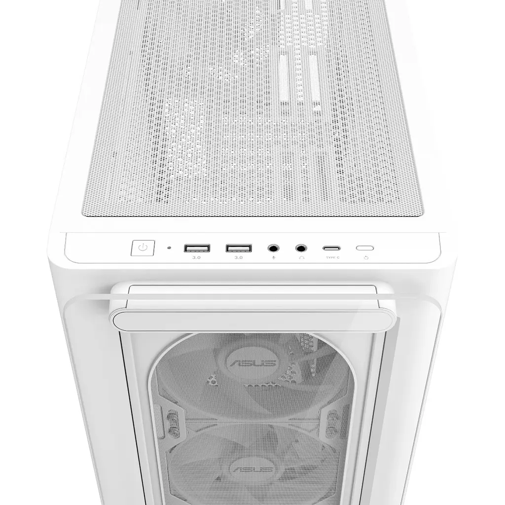 Корпус Asus A23 Plus Tempered Glass без БЖ (90DC00K3-B19010) White - фото 10