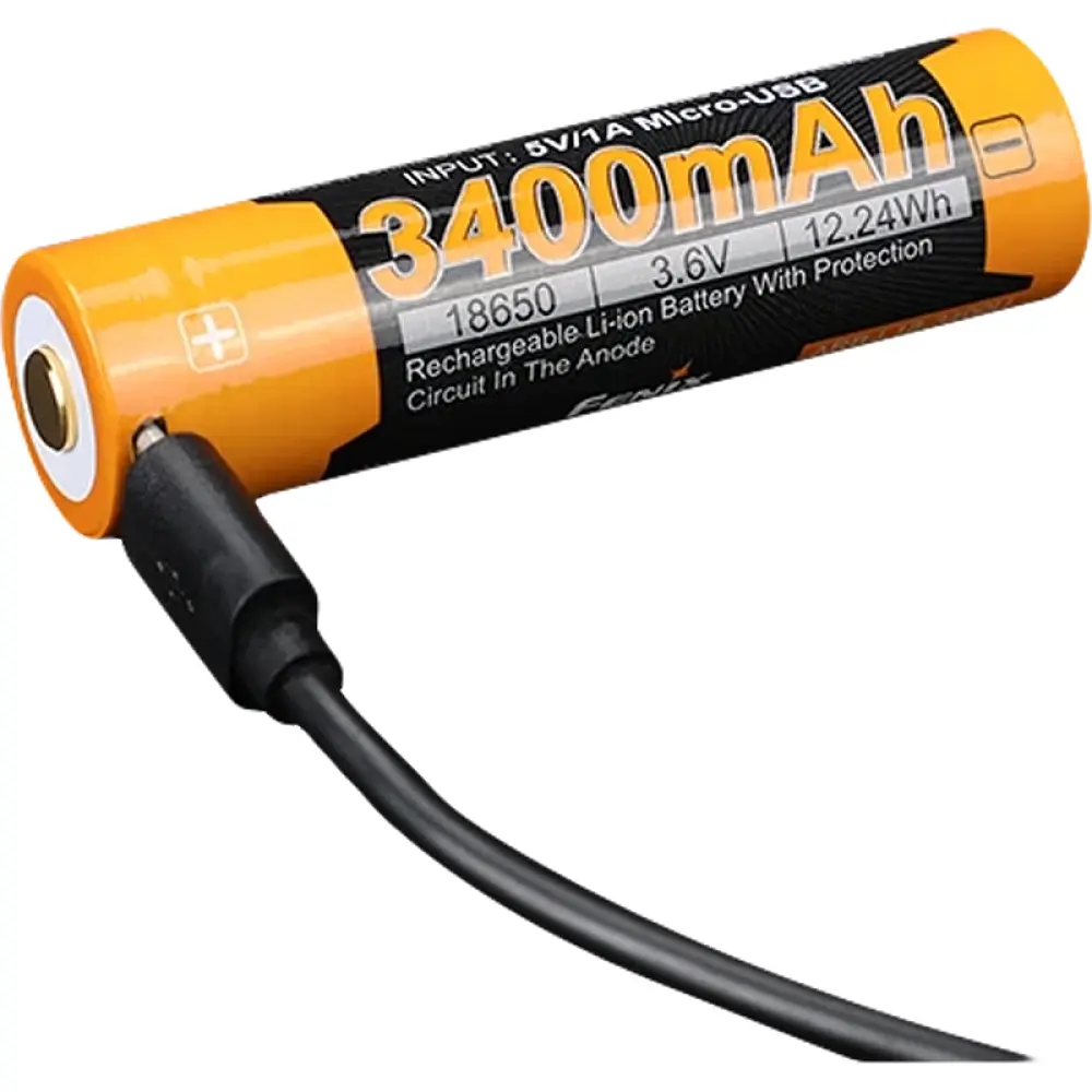 Акумуляторна батарея Fenix ARB-L18-3400U 18650 3400 mAh Micro USB - фото 3