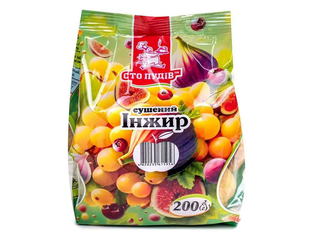 Інжир сушений СТО ПУДІВ 200г