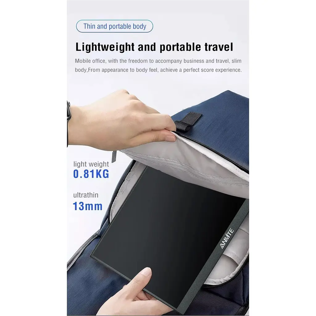 Портативный монитор Anmite A160W03 16" IPS Full HD Black [139540] - фото 7