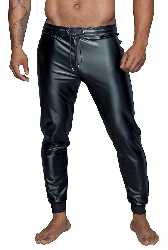 Чоловічі треггінси Noir Handmade H063 Powerwetlook, XXL, мокрий ефект