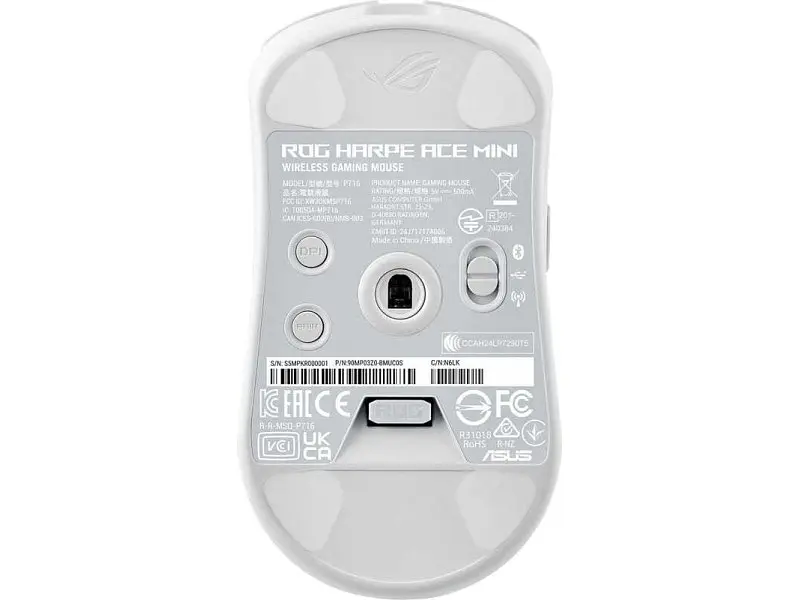 Миша Asus ROG Harpe Ace Mini White (90MP03Z0-BMUA10) - фото 7