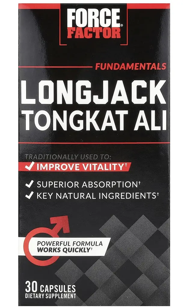 Longjack екстракт кореня еврикоми довголистої 500 мг 30 капсул Force Factor - фото 2