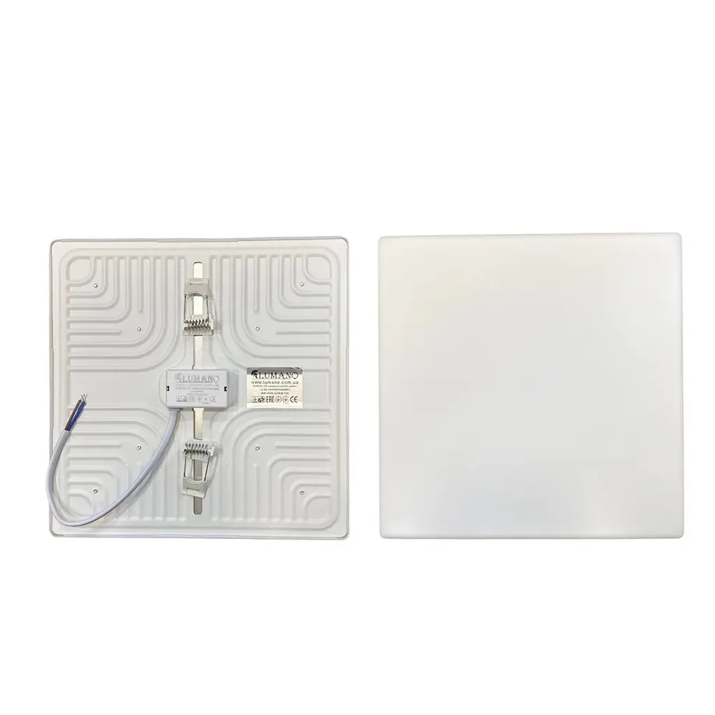 Панель LED (без рамок) унів.(рухомі кліпси) LU-SQ-UNIPROF-36W 4000K квадр (d220-220мм) TM LUMANO - фото 2