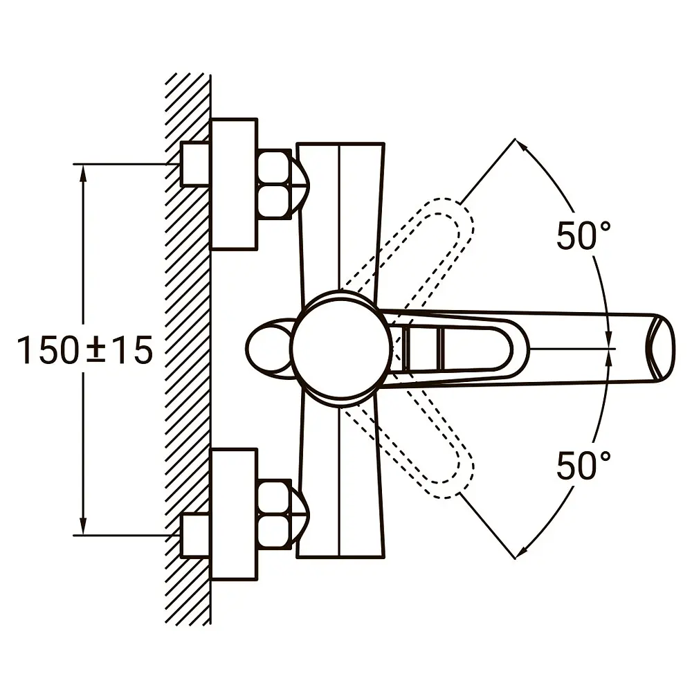 Смеситель для ванны AQUATICA HK-2C130C 9732210 - фото 3