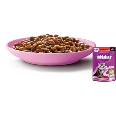 Влажный корм для кошек Whiskas Kitten Говядина в соусе 85 г (5900951301957) - фото 2