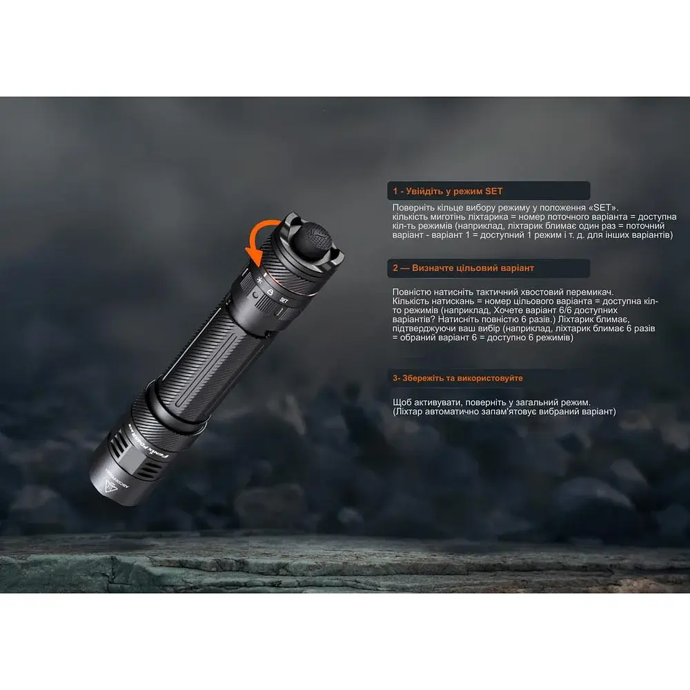 Ліхтар Fenix PD45R ACE black - фото 9