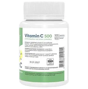 Вітамін-C Stark Pharm Vitamin C 500 мг 100 таблеток - фото 2
