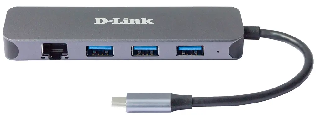 Сетевой адаптер DUB-2334 1xGE, 3xUSB 3.0, 1xUSB-C, USB-C D-Link teh0018047 - фото 3