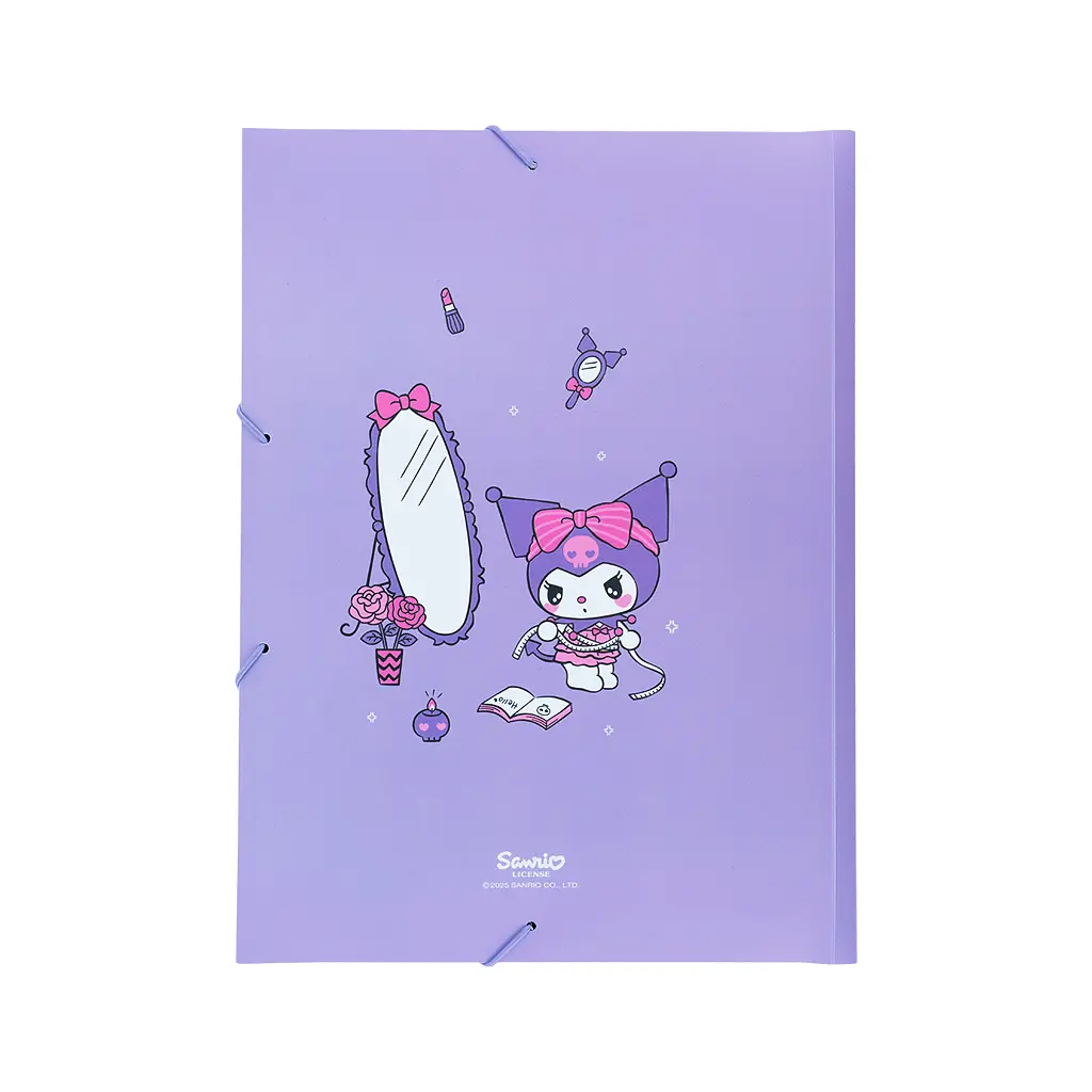 Папка на резинках Kite A4 Kuromi (HK25-247-1) - фото 3