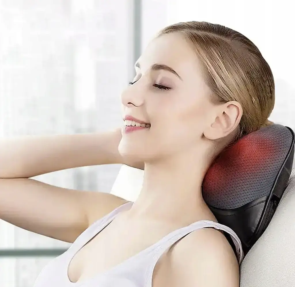 Масажна подушка Shiatsu для шиї та спини з підігрівом Soulima 22987 - фото 5