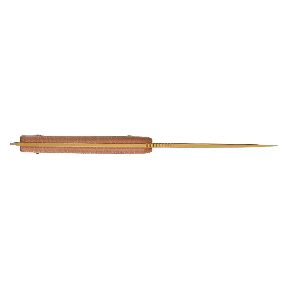 Ніж фіксований мисливський Ruike F186-MN, (11.8 см) D2 / Micarta коричневий - фото 6