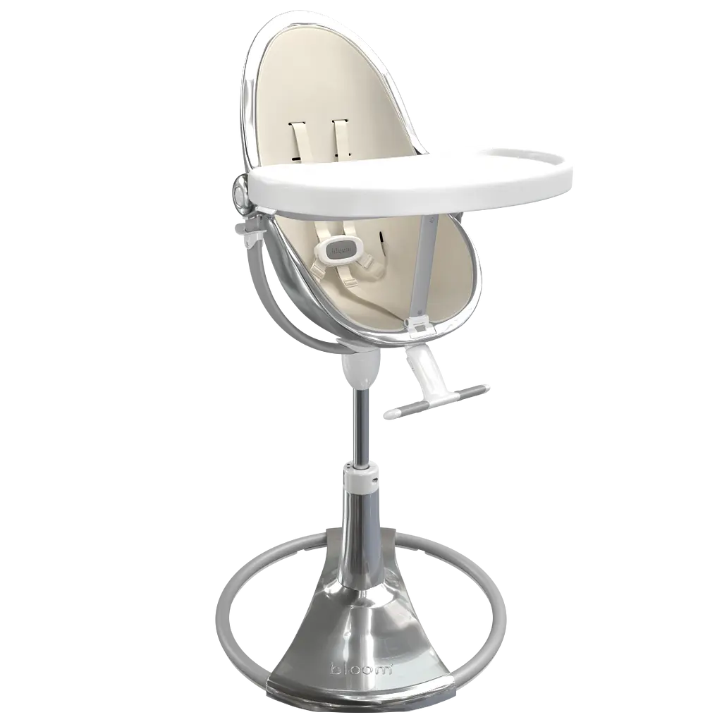Стульчик для кормления Bloom Fresco Silver/Coconut white (E10535-S\E10516-CWL) - фото 3